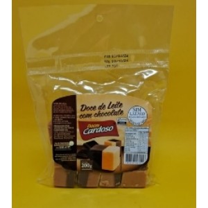 Doce de Leite com chocolate em cubos - Cardoso - 200g